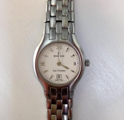 Edox Les Combes Quarz ETA Swiss Made Damenuhr wie NOS, neue Batterie