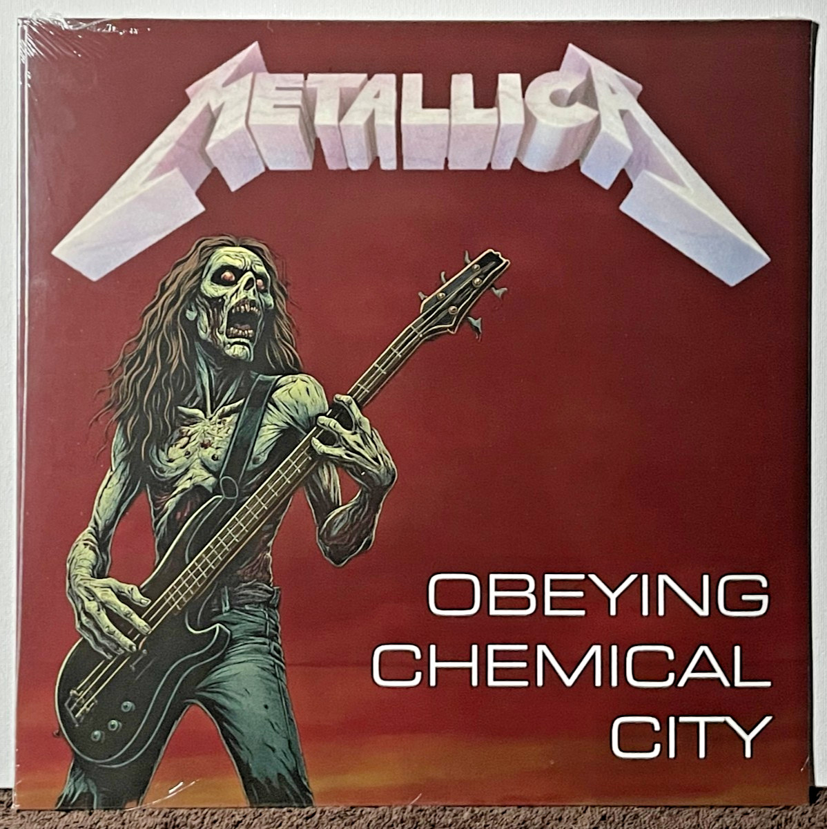 Metallica Obeying Chemical City LP Orange Vinyl 1986 Live Soundboard hand #'d
