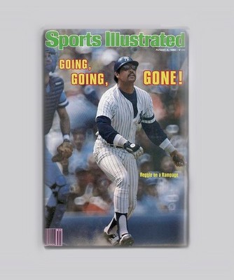 Reggie Jackson New York Yankees Sports Illustrated 1980 2''x3'' MAGNET going gone