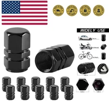 High-Quality Aluminum Valve Stem Caps, 12pcs - Secure & Stylish for Any Vehicle