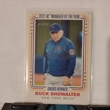 Topps 2023 Heritage High Number Buck Showalter Award Winner New York Mets AW-7