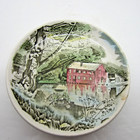 Vintage Miniature Johnson Brothers Made In England Plate Mill On River Scene — photo 2