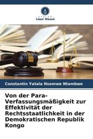 Constantin Yatala Nsomwe Ntambwe | Von Der Para-VerfassungsmäßIgkeit Zur...