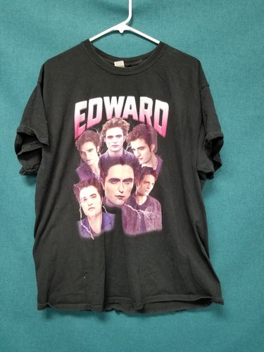 Twilight Edward Cullen Black Graphic Gildan T-Shirt Sz XL