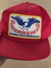    Vintage National Rifle Association snapback Trucker Style Hat  UNWORN 