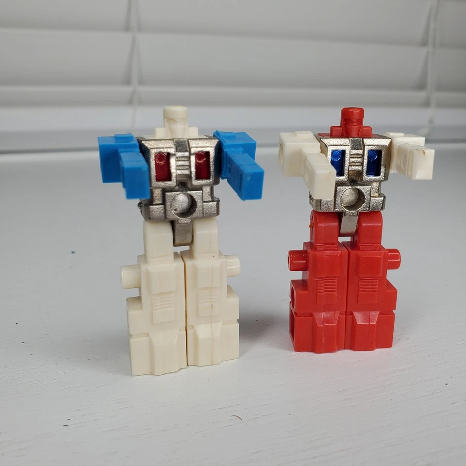 Takara Robotech Blockman Robolinks 红色白色蓝色 1984 年日本 2 英寸人偶 — 第 2/4 张图片