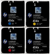 HP 414X Toner Set W2020X W2021X W2022X W2023X HP Color LaserJet Pro M454 M479