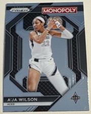 A'ja Wilson 2024 Panini Prizm Monopoly WNBA - Prizm Skills #WNBA3 Silver Prizm