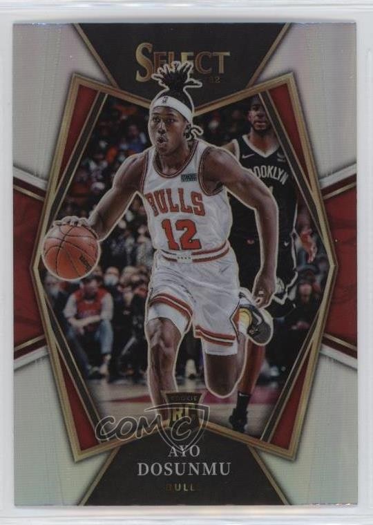 2021-22 Panini Select Premier Level Silver Prizm Ayo Dosunmu #154 Rookie RC