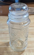 Vintage Anchor Hocking 1982 Planter's Mr. Peanut Glass Wheat Storage Jar