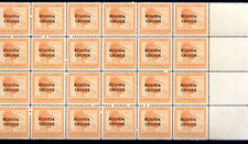 1924 RUANDA URUNDI OVERPRINT BELGIAN COLONY  AFRICA  5c Orange MNH Block of 24