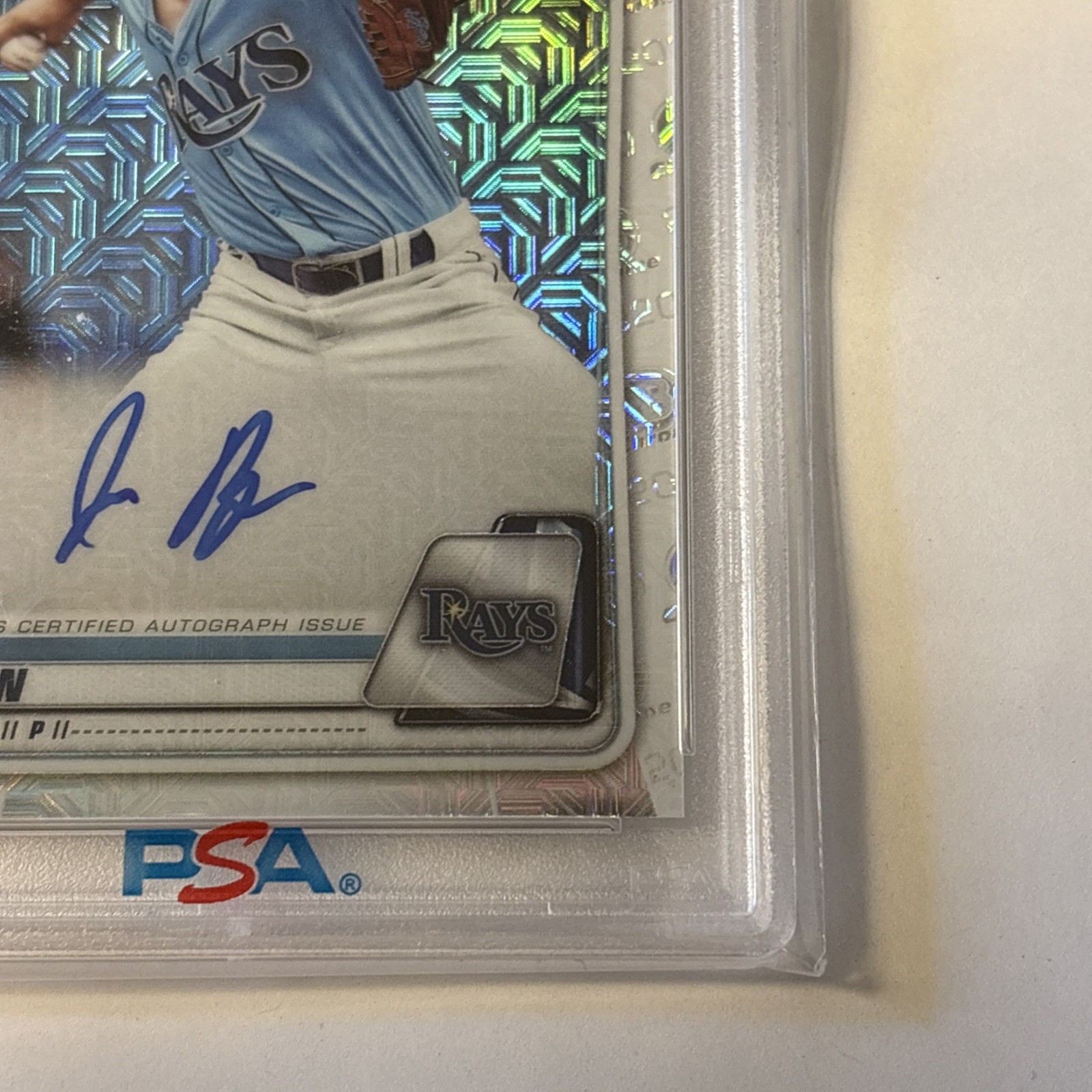 2020 Bowman Chrome Joe Ryan Mega Box Auto #BMA -JR PSA 9 Auto 10 view 4