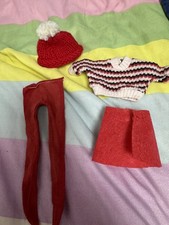 Vintage Sindy 1960s Skating Outfit (skirt Replaced)