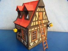 Fachwerkhaus 2 Gaube  2x Laterne zu 3666 3450  Ritterburg Playmobil 9477