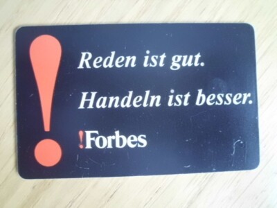S 22   09.91 ,  Telefonkarte,  Forbes, TK. Sammlungsauflösung