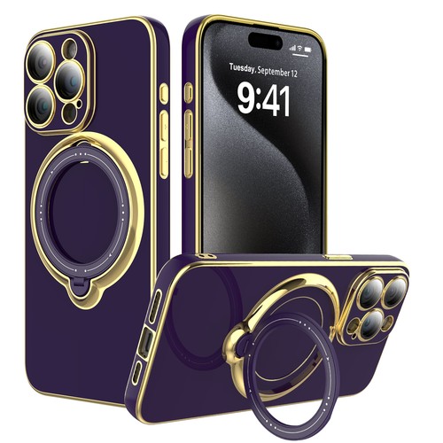 Funda magnética para iPhone 15 Plus Pro Max lente incorporada película protectora - Imagen 26 de 49
