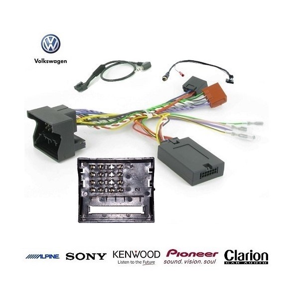 Commande au volant Volkswagen Sharan pour brancher un poste Kenwood sans couper de fil
