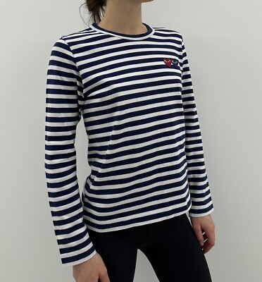 DDP Play Comme Des Garçons Shirt Long sleeve Top Blue Stripe