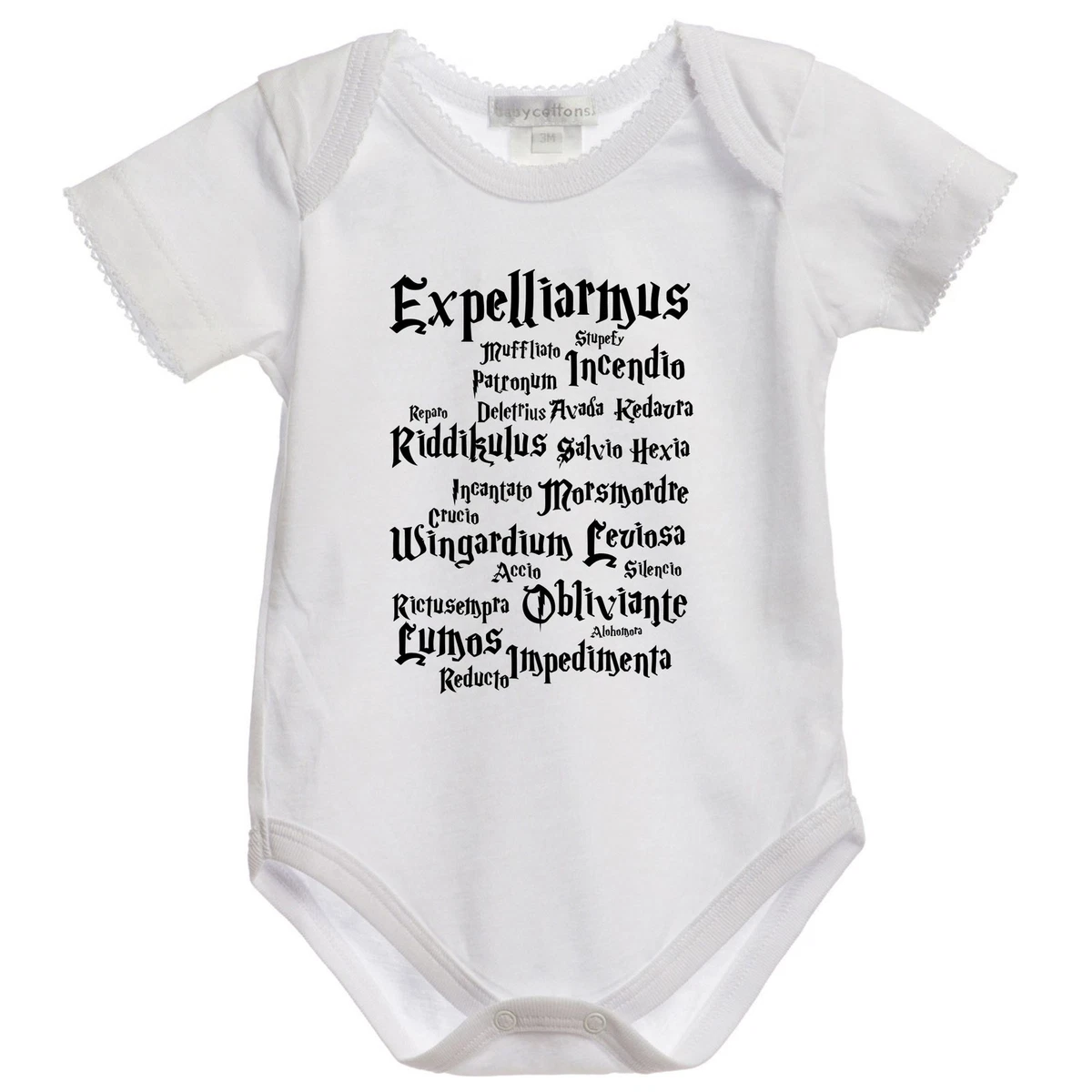 J791 Body Bébé Spell Harry Potter Inspiré 100% Coton Babbano