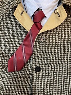 RARE Vintage Aquascutum Balmacaan Men's Coat Sz 42 Reversible