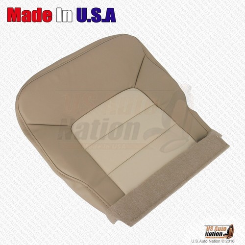2003 2004 Ford Expedition Eddie Bauer REAR Driver Bottom Leather Seat Cover Tan - Picture 7 of 12