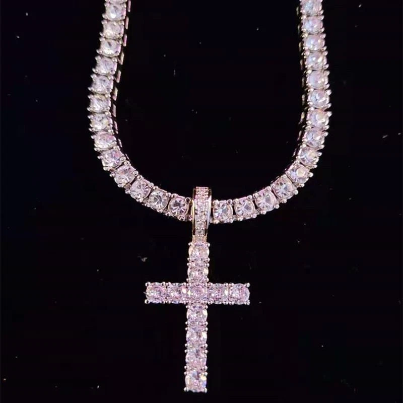 Iced out hotsell chain cross