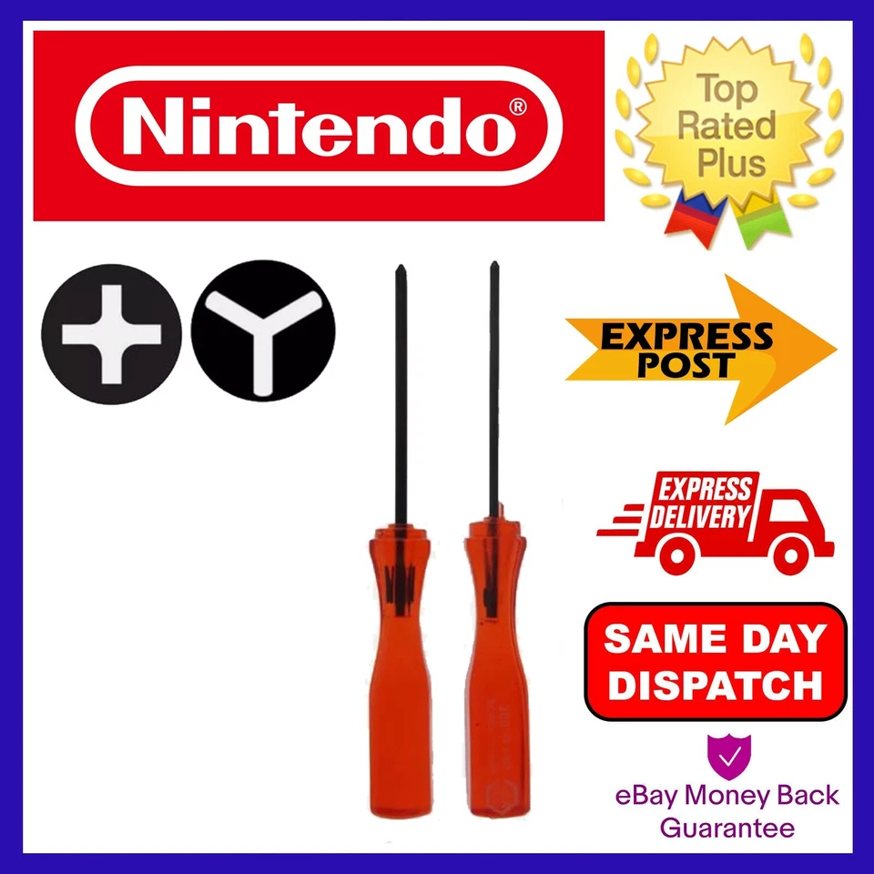 SUPERSMASHMEDIA NINTENDO TRI-WING AND PHILLIPS SCREWDRIVER KIT FOR NES SNES N64 GAMEBOY