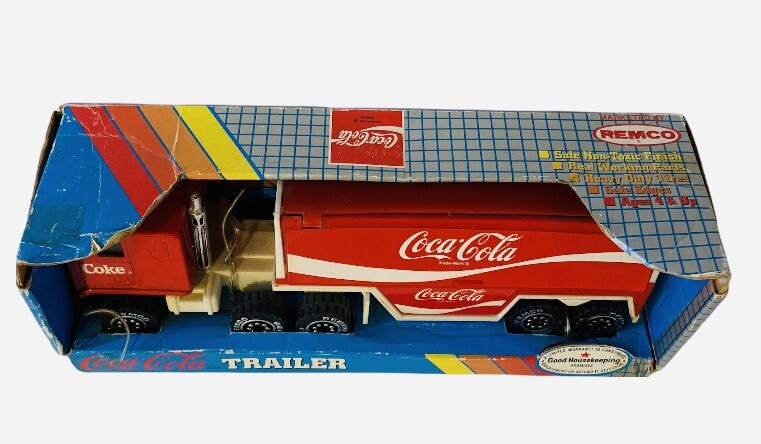 Vintage Coca Cola 1988 Remco Toy Semi Truck/Trailer BRAND NEW | eBay