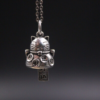 925 Sterlingsilber Anhänger zum Selbermachen herstellen Armband kann Klang Glück Katze Glocke Charm