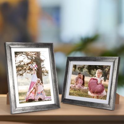 Antique Silver Picture Frames Assortment for Multiple Sizes Photos