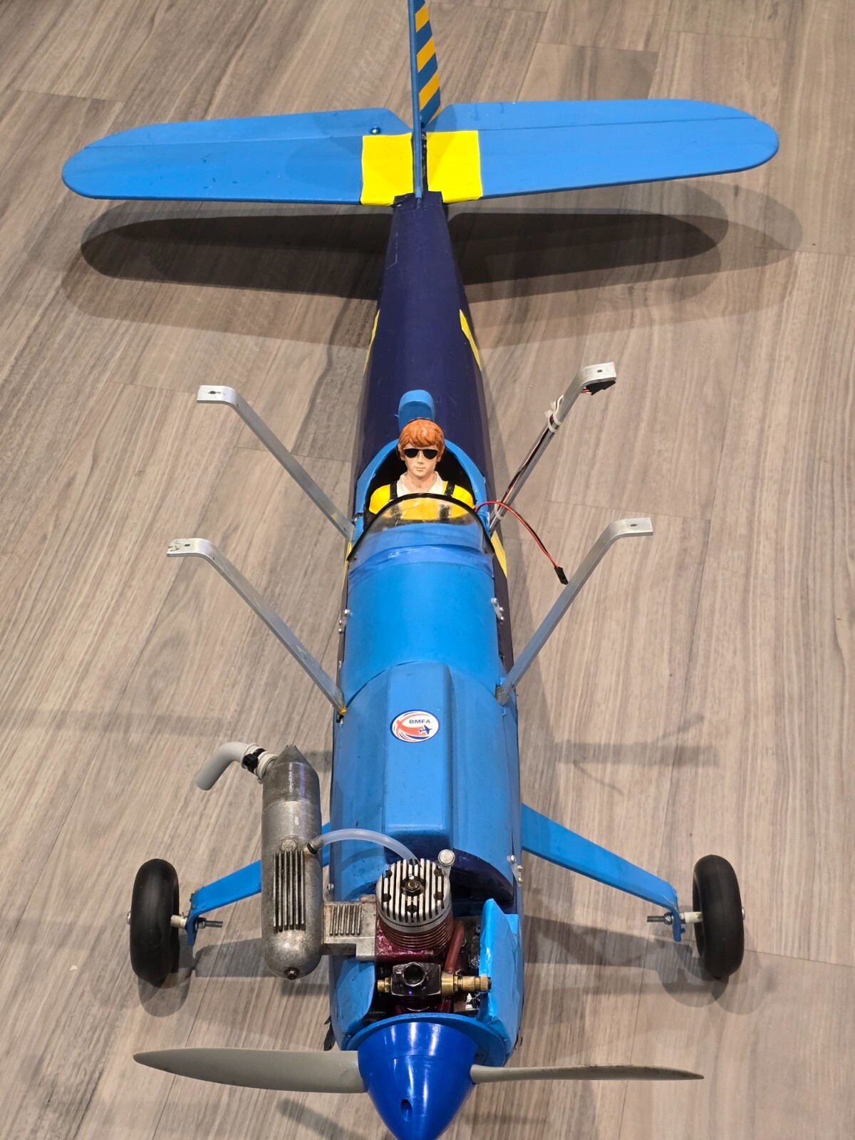 David Boddington Barnstormer RC Plane, 180cm span Irvine 53, Hitec