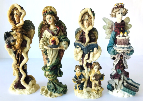 4 Boyds Folkstone Angel Figurines Abigail Lumina Serafina Beatrice in Boxes - Picture 1 of 12