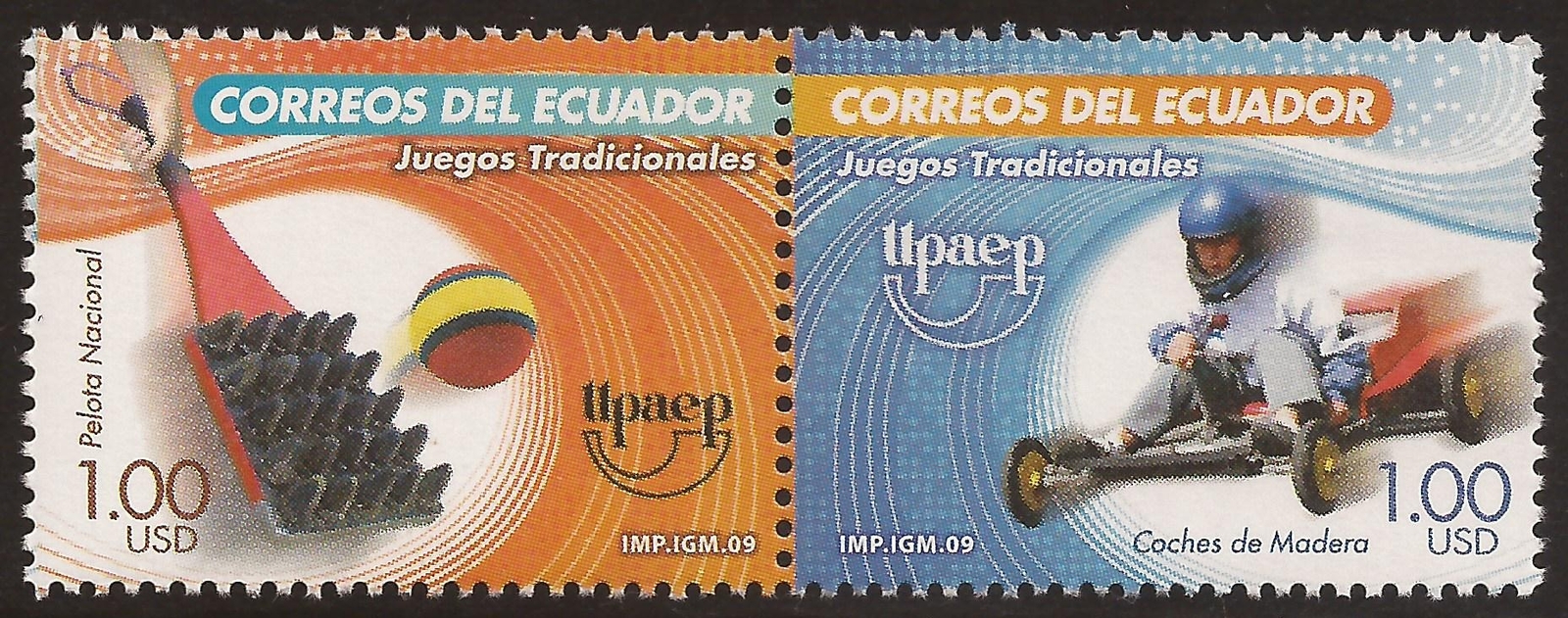 Ecuador 2191/92 2009 UPAEP Traditional Games Wooden Cars | eBay Australia