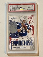 2010 Peyton Manning Panini 39/100 Score Franchise Red Zone #9 PSA 10 Pop 1