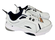 Avia Men's Leather Walking Shoes 4E Extra Wide Memory Foam Lace-up Lightweight