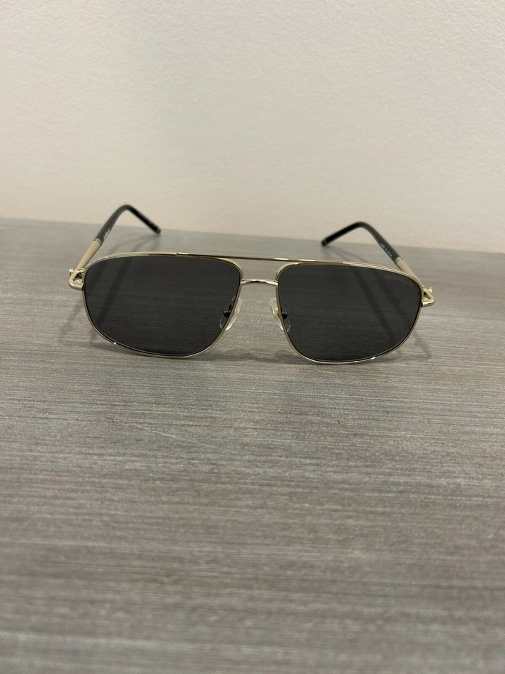 Gafas de sol Mont Blanc MB0069S 002 para hombre doradas-negras/verdes lentes piloto 60 mm Foto 2 de 4