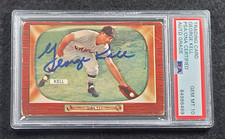 Rare 1955 GEORGE KELL Signed Bowman Baseball Card-HALL OF FAME-PSA 10 Auto