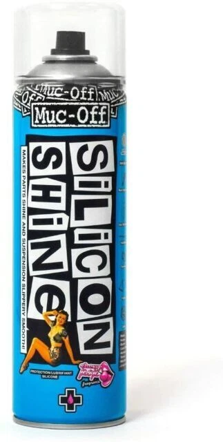 Muc-Off 227B Silicon Shine Bike Spray Paint, 500ml - Blue