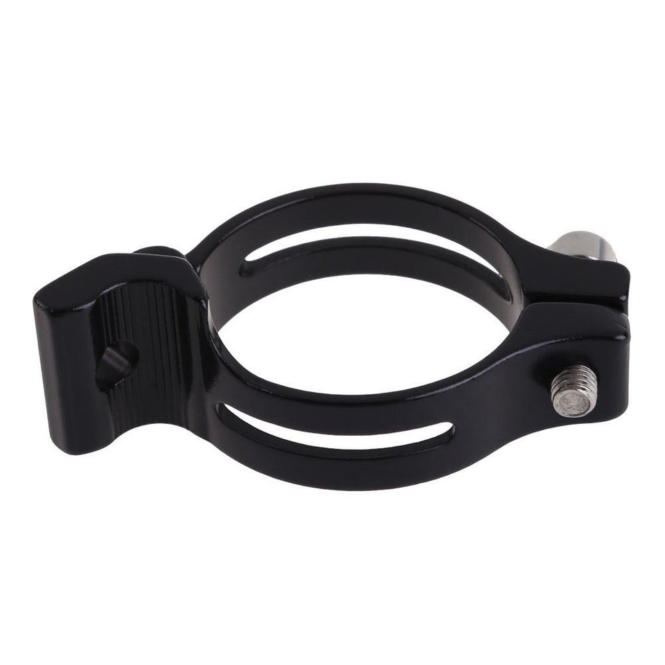 Adattatore Deragliatore Anteriore Per Bici Pieghevole | In Lega Alluminio Regolabile (Nero) - Foto 9