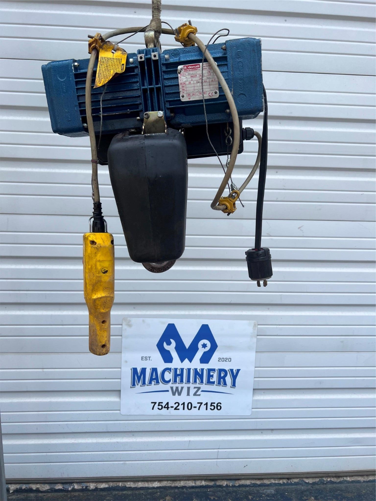 DONATI DMK 2 Electric Chain Hoist 1/2 ton 1000lbs 15' Lift eBay
