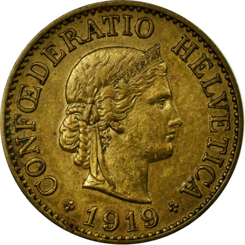 [#58314] Monnaie, Suisse, 10 Rappen, 1919, Bern, TTB+, Laiton, KM:27A - Photo 1/2