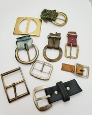 Vintage Belt Buckles Ladies Belt Buckle Lot Assorted Material's 26