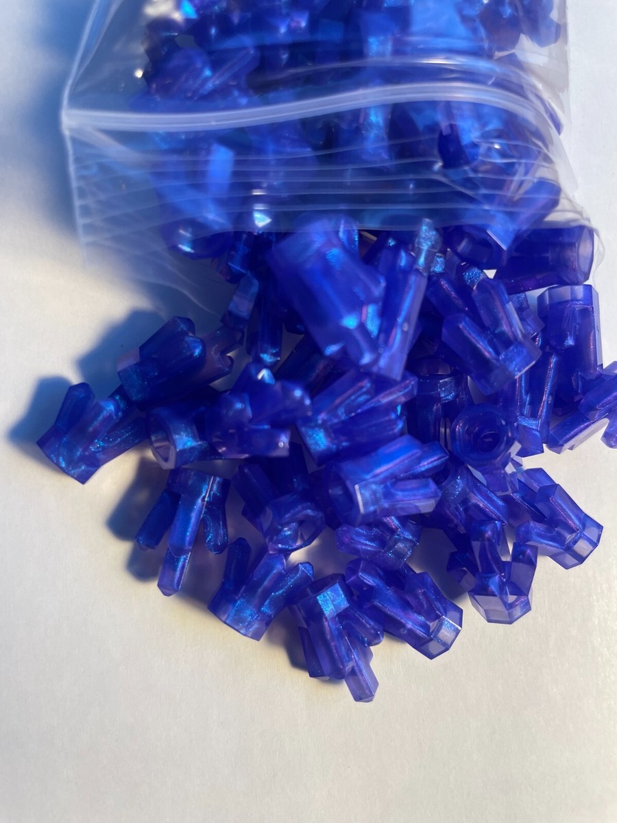 LEGO-NEW-#52-SATIN TRANS PURPLE -ROCK 1 X 1 CRYSTAL-5 POINT- 5
