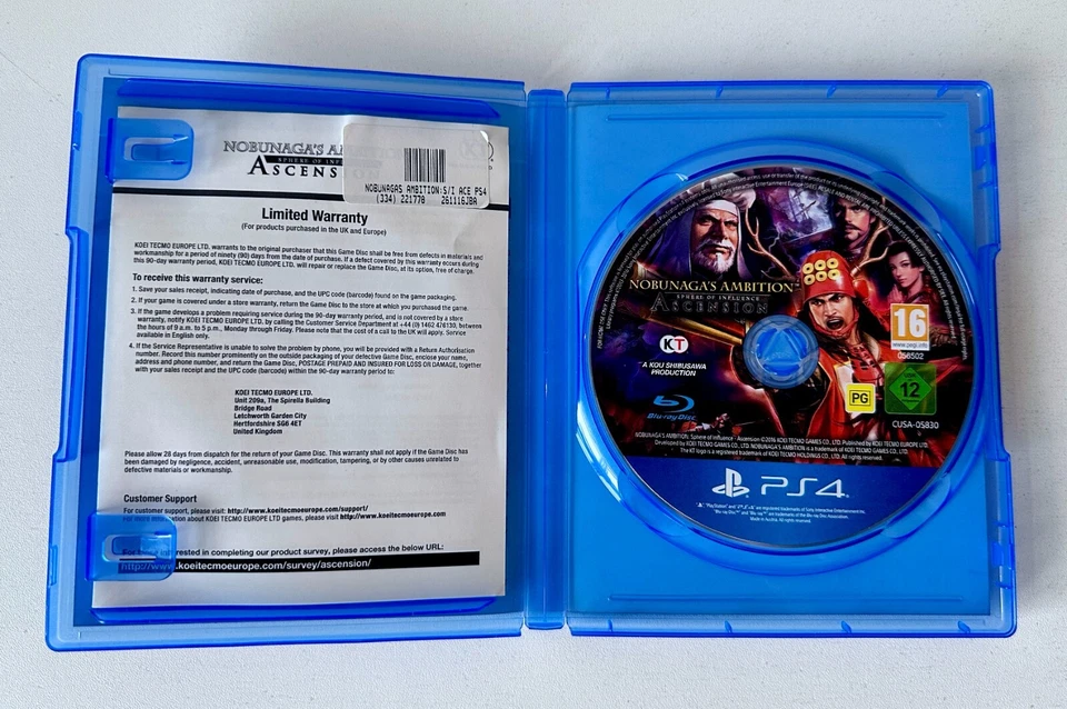 Nobunaga's Ambition Sphere of Influence Ascension PS4 Playstation 4 Like New AU - Image 3 of 4