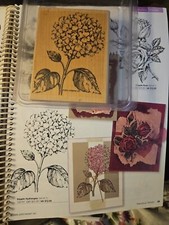 STAMPIN UP STIPPLE HYDRANGEA set of 1 2001 Retired