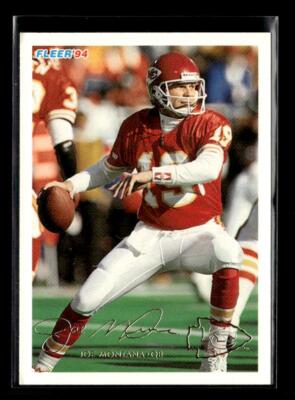 1994 Fleer #226 Joe Montana Kansas City Chiefs