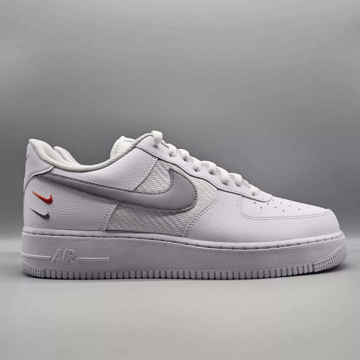 Nike Air Force 1 '07 White/Wolf Grey-Picante Red FD0666-100 Men's Size 11.5 Medium