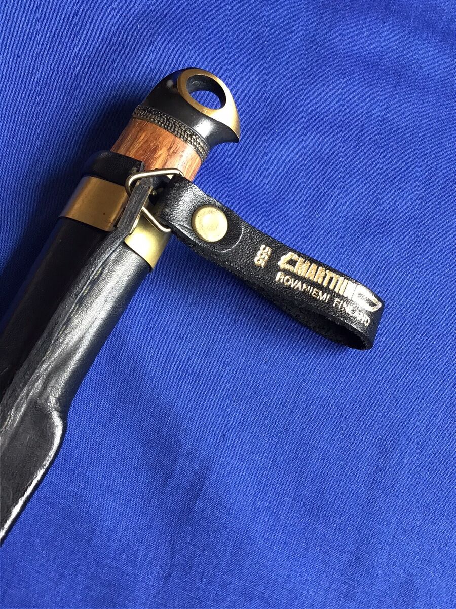 MARTTINI BRONZE BIRD EAGLE KNIFE NO. 555 CURLY BIRCH HANDLES MARTTINI BRONZE BIRD EAGLE KNIFE NO. 555 CURLY BIRCH HANDLES