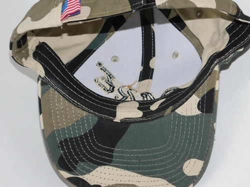 DARE Camo Hat Drug Awareness OSFA Green Camouflage Cap - Picture 10 of 10