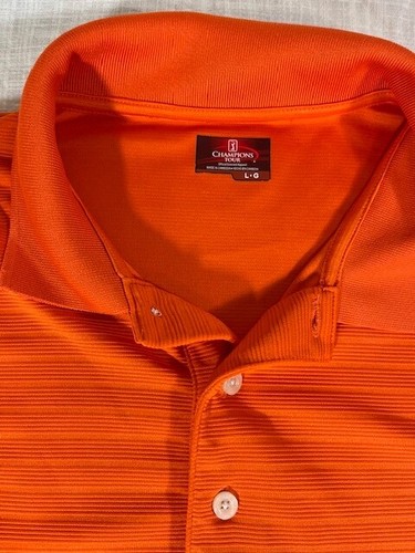 Champions Tour Mens Size Large Golf Shirt Burnt Orange Official Licensed Apparel - Picture 2 of 6